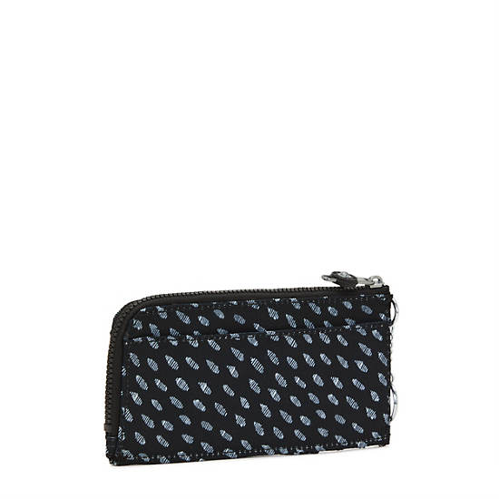 Kipling Dafni Printed Wallet Portefeuille Zwart Wit | BE 2175UZ